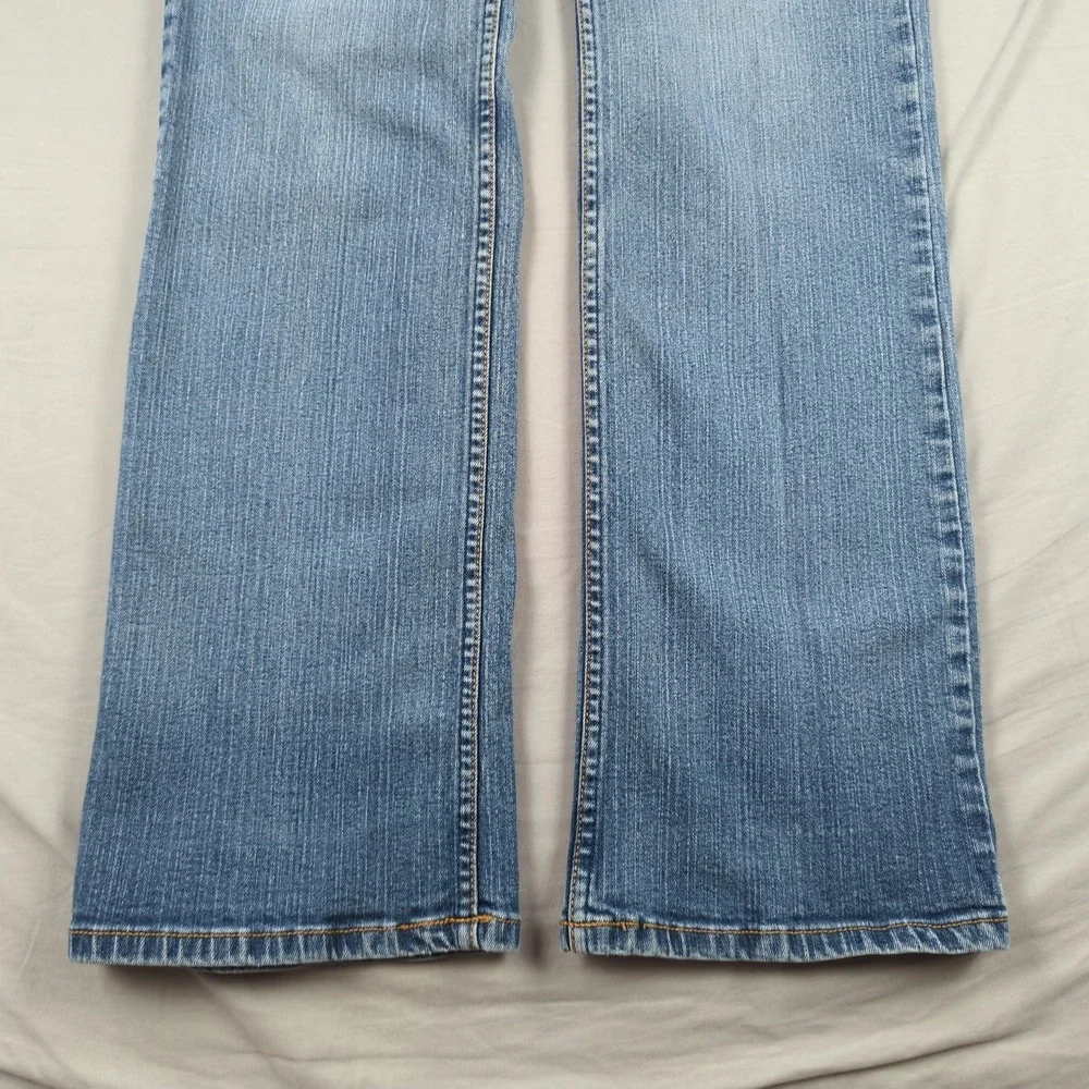 Vintage Lawman Jeans Womens 5 6 Blue Boot Cut Embelished Pockets Western Rodeo‎